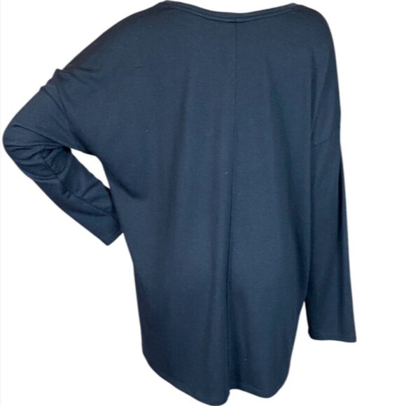 Bundle of 2 Banana Republic Long Sleeve Tee Tops  XL Burgundy & Black #350D - Picture 5 of 10